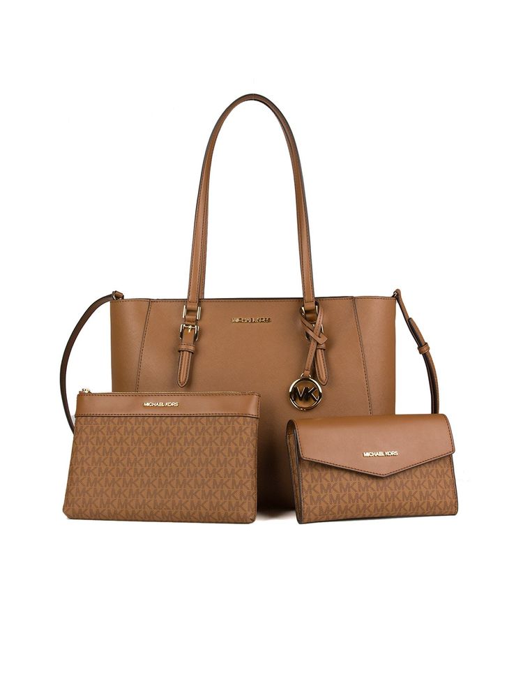 Michael Kors Tote Bag — Brown 88.coated Canvas
