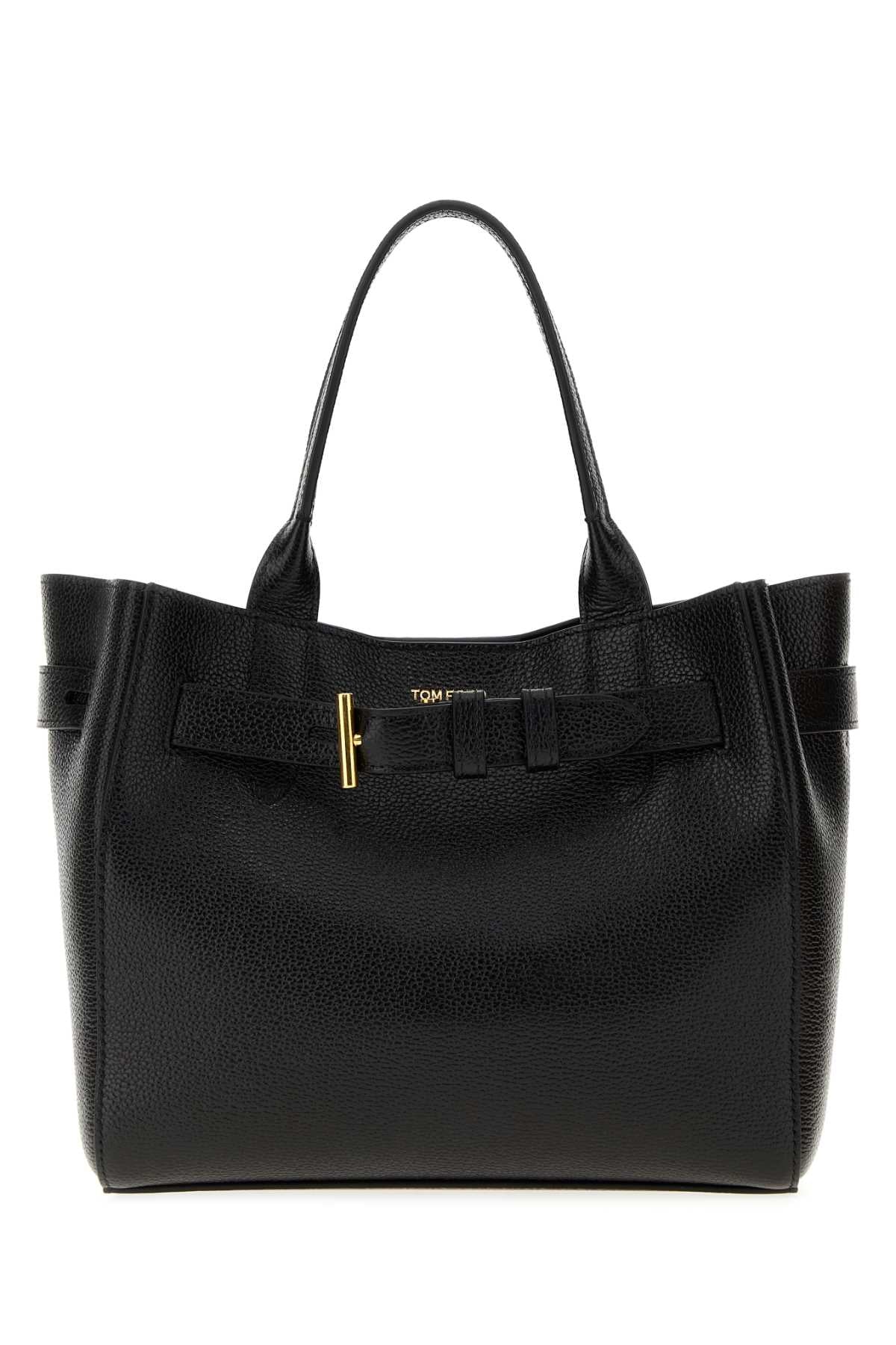 Tom Ford Bow-Embellished Leather Shoulder Bag — Black