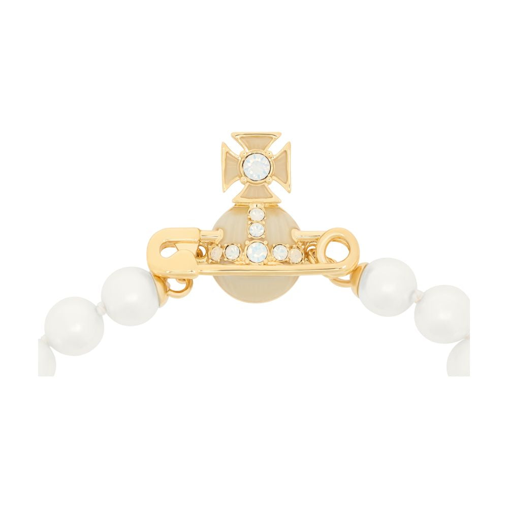 Vivienne Westwood Kitty Pearl Bracelet — Gold Metal Bracelets