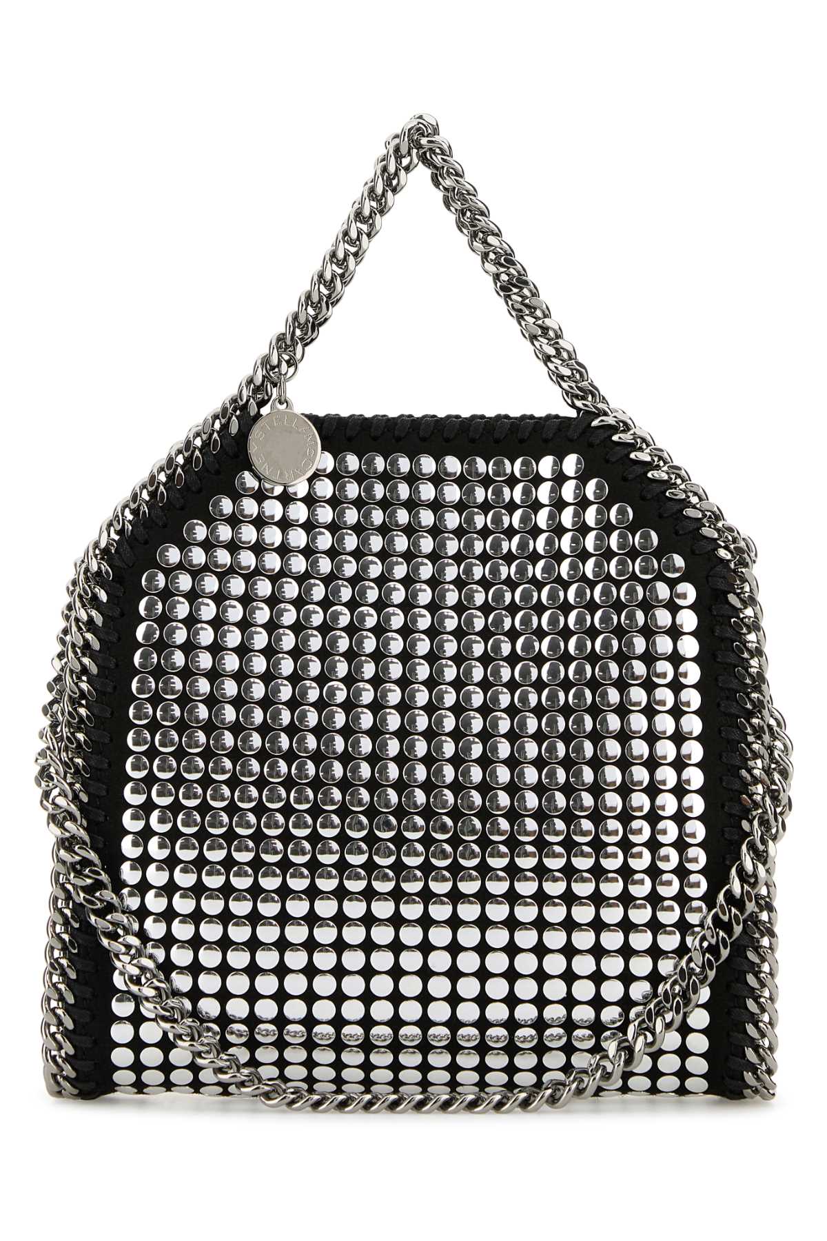 Stella Mccartney Studded Wool Shoulder Bag — Black