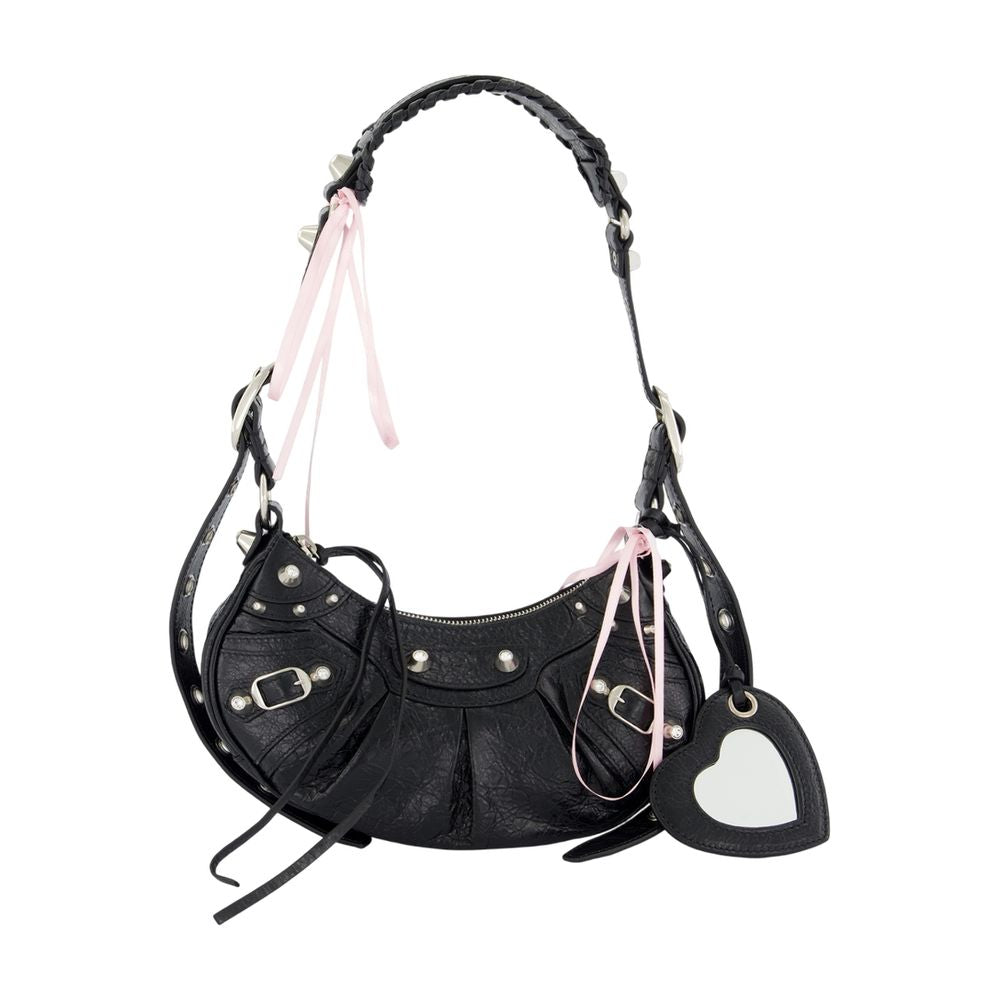 Balenciaga Le Cagole Xs Shoulder Bag — Black Lambskin