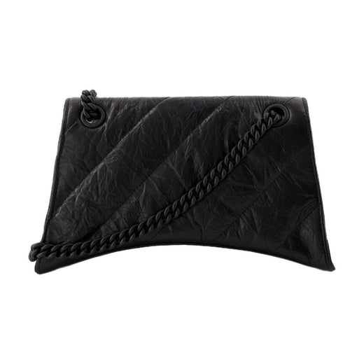 Balenciaga Crush Chain S Shoulder Bag — Black Calfskin