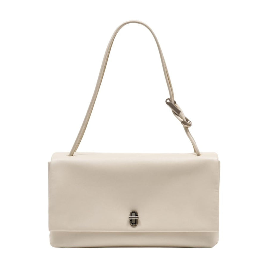 Marc Jacobs Leather Shoulder Bag — White Cowhide