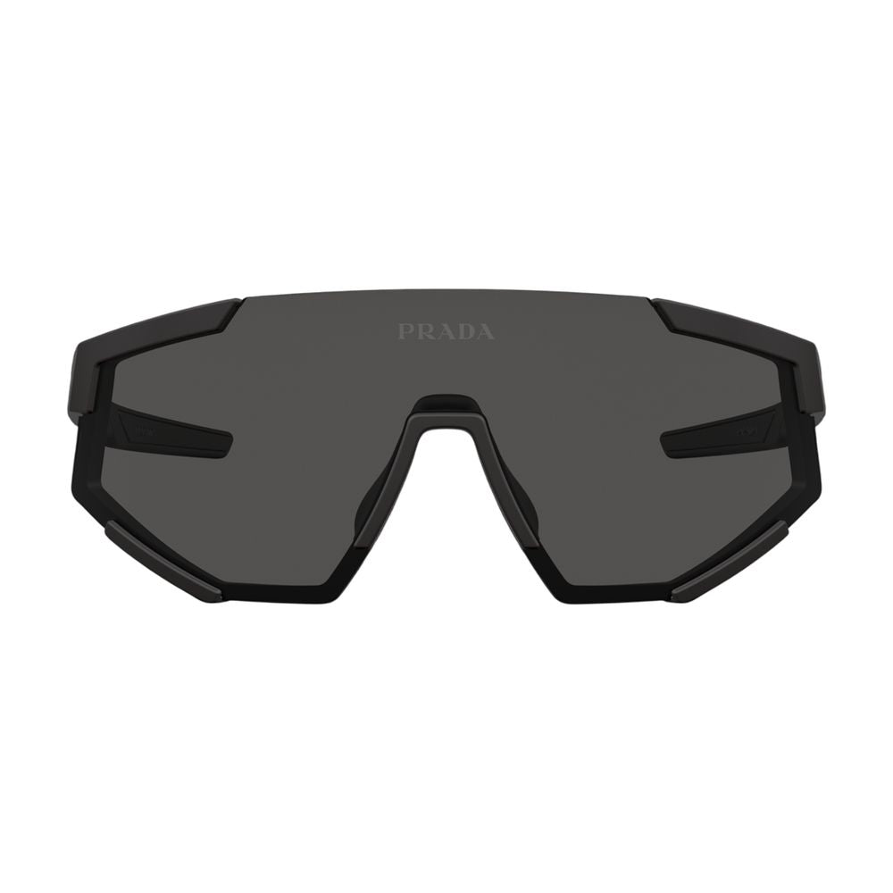 Prada 0ps04ws-Dg006f39 Tinted Lens Shield Sunglasses — Black Acetate