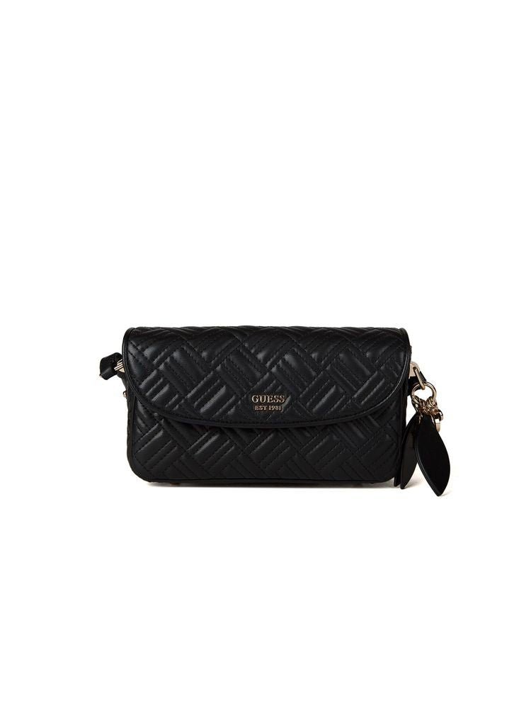 Guess Sally Crossbody Bag — Black Polyurethane