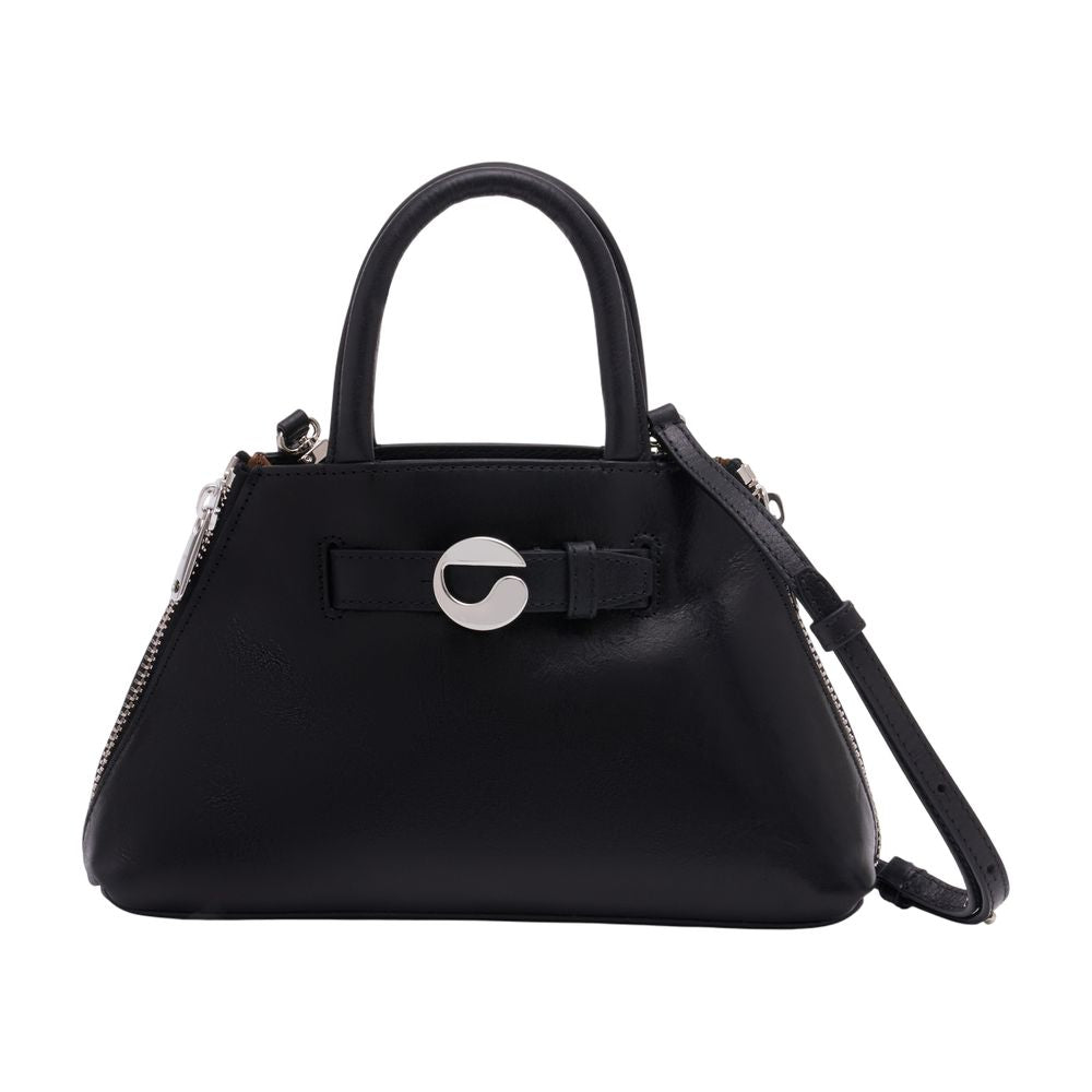 Coperni Data Crossbody Bag — Black Calfskin