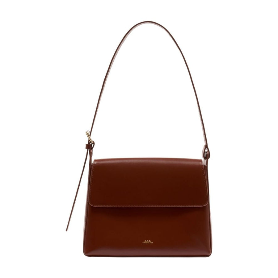 A.p.c. Virginie Shoulder Bag — Brown Cowhide