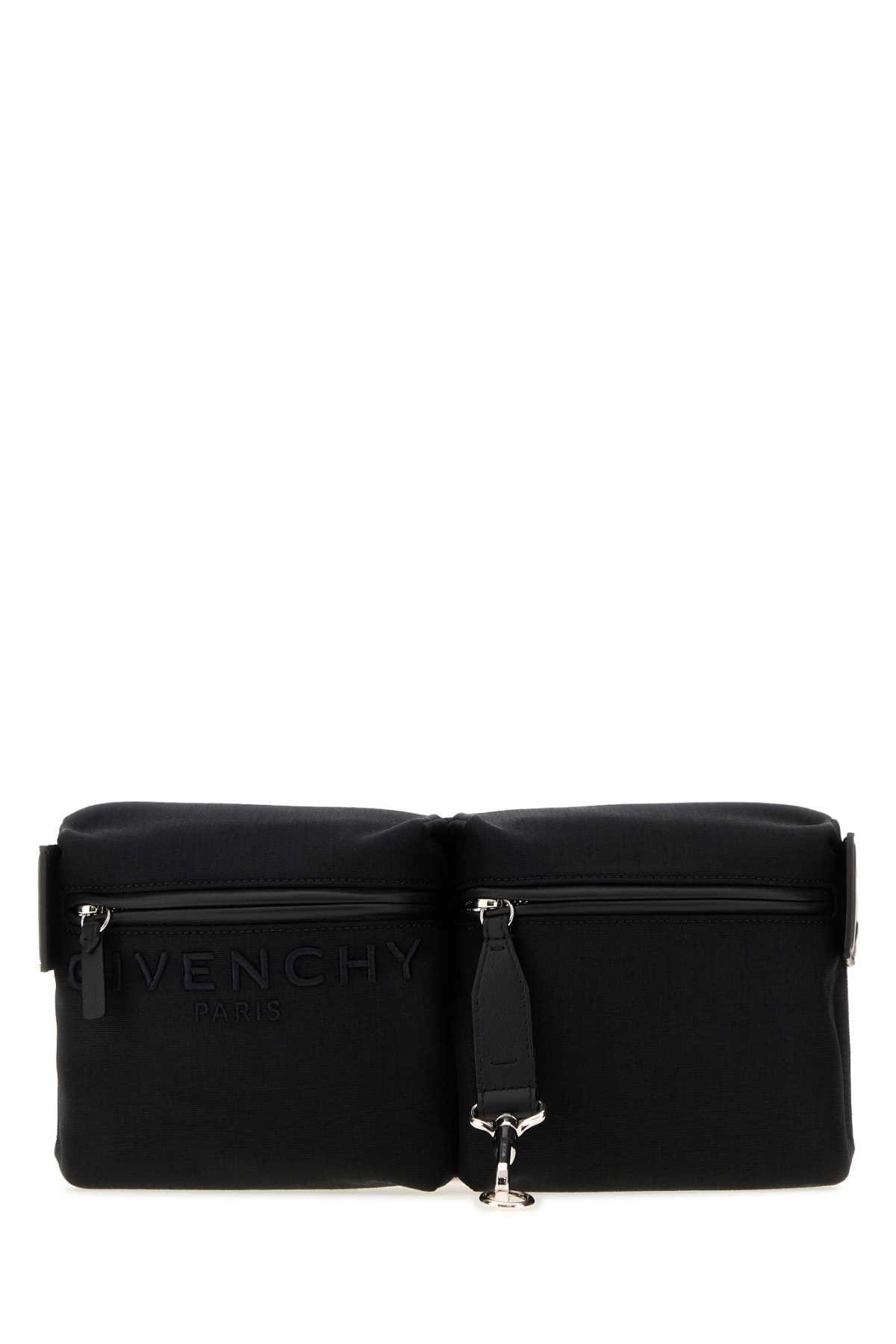 Givenchy Logo Nylon Shoulder Bag — Black