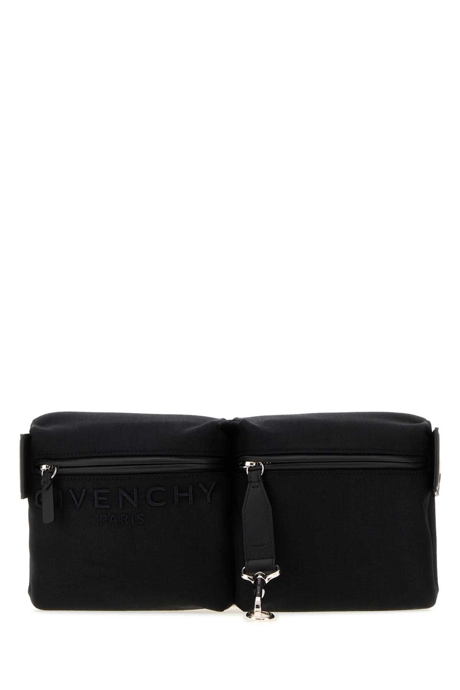 Givenchy Logo Nylon Shoulder Bag — Black