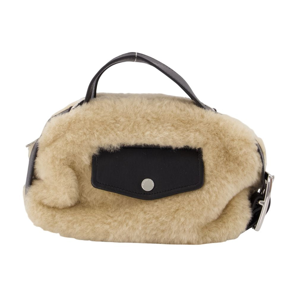 Simone Rocha Top Handle Bag — Beige Faux_fur