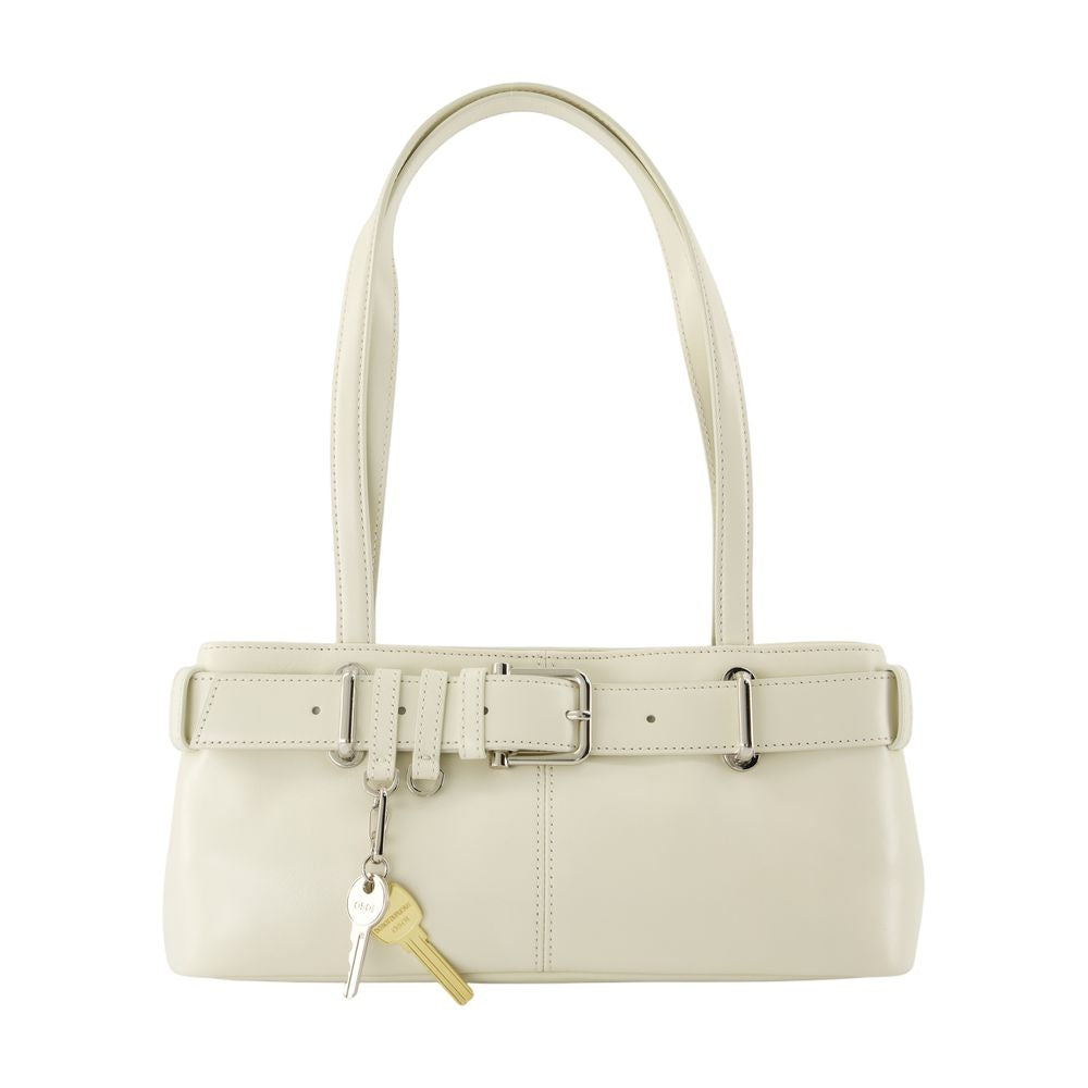 Osoi Shoulder Bag — Beige Cowhide