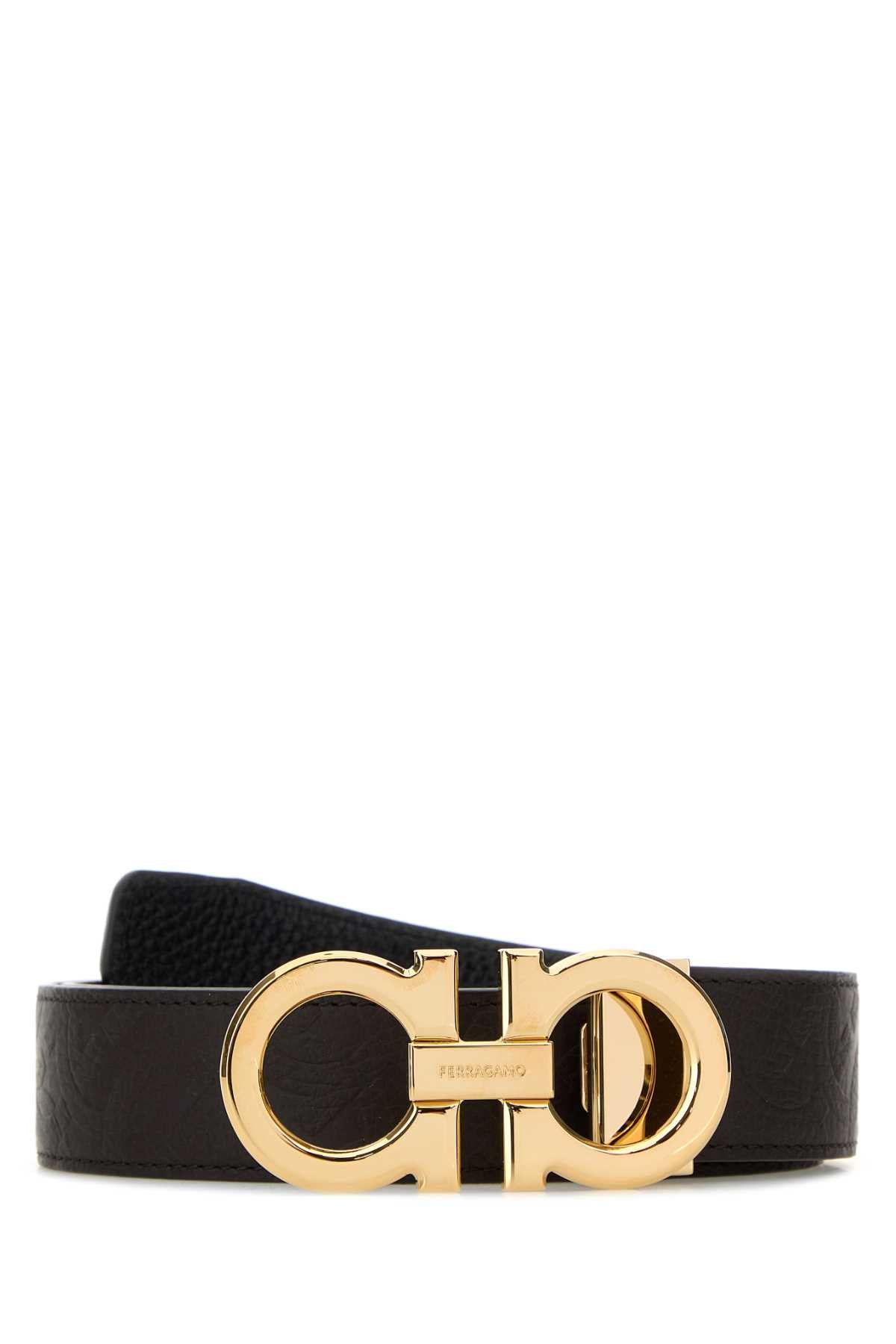 Ferragamo Tmoronero Belt — Black
