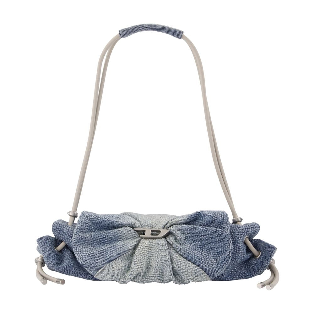 Diesel Scrunch-D Shoulder Bag — Blue Cotton