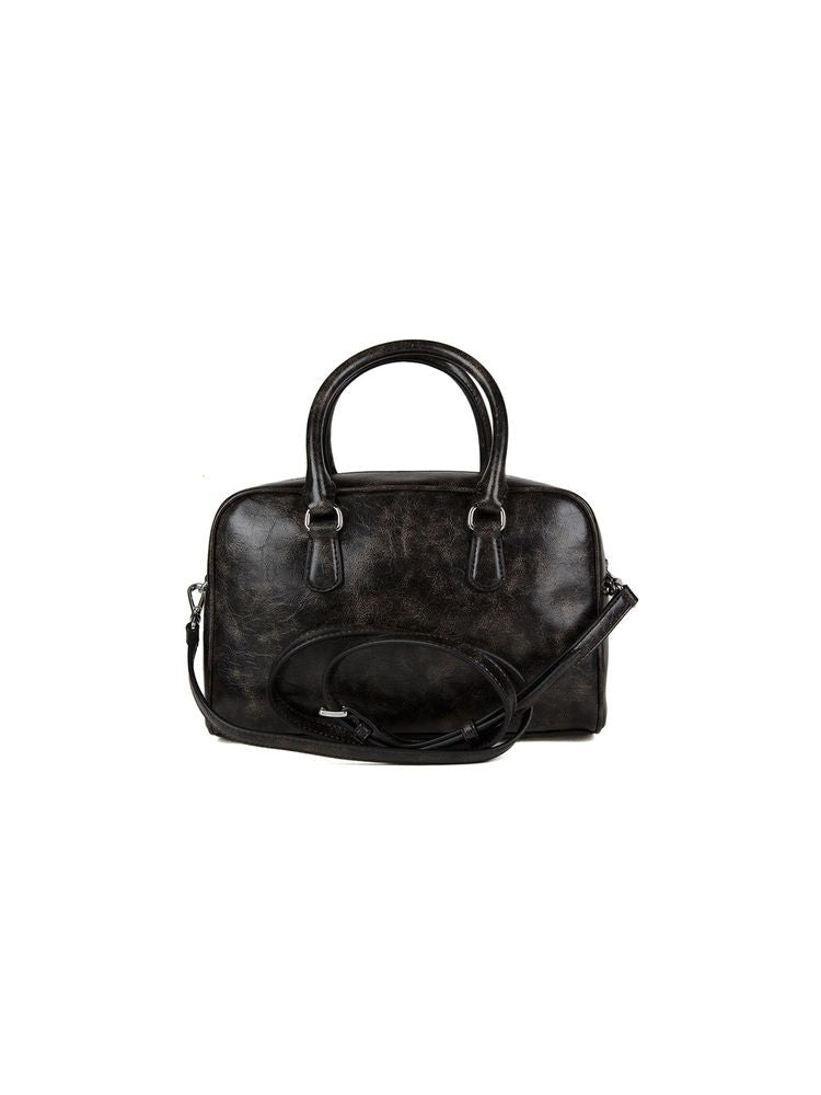 Michael Kors Thompson Satchel — Black Polyurethane