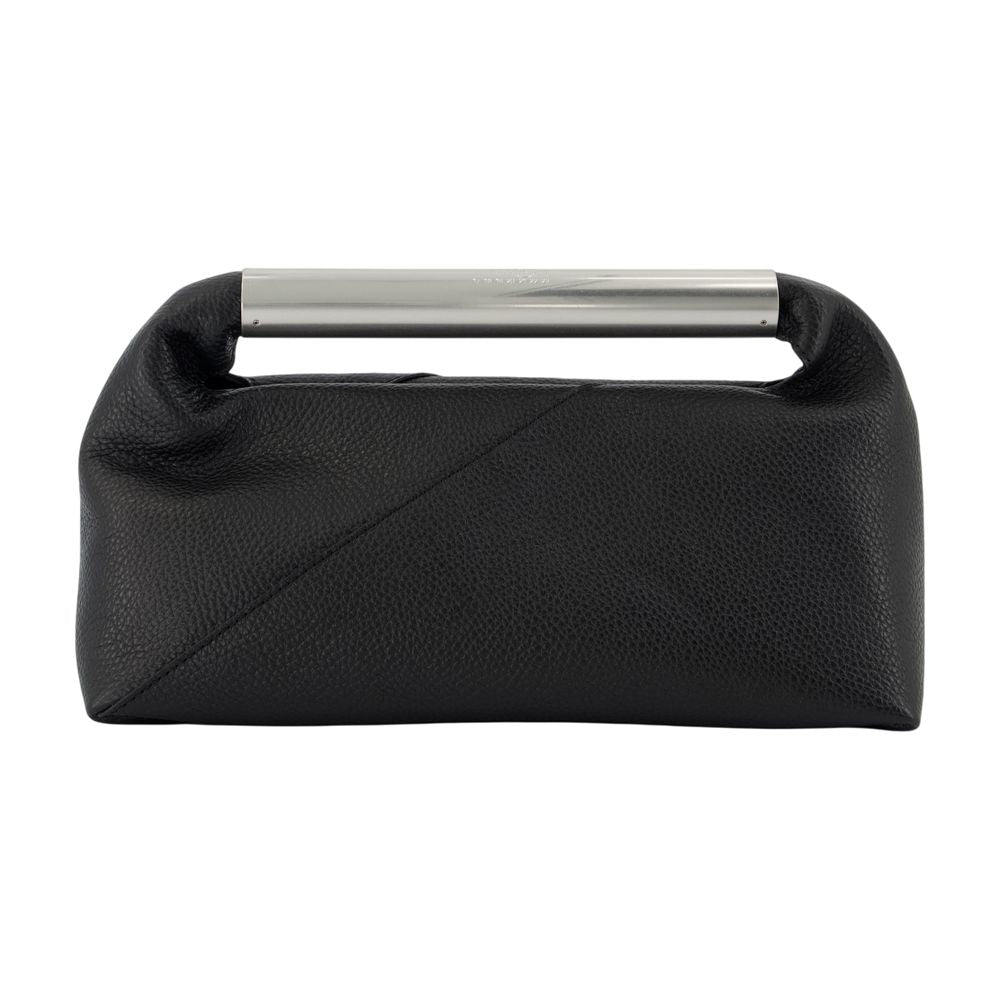 Mm6 Maison Margiela Jappo Top Handle Bag — Black Calfskin