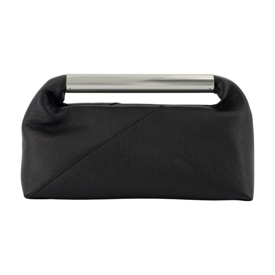 Mm6 Maison Margiela Jappo Top Handle Bag — Black Calfskin