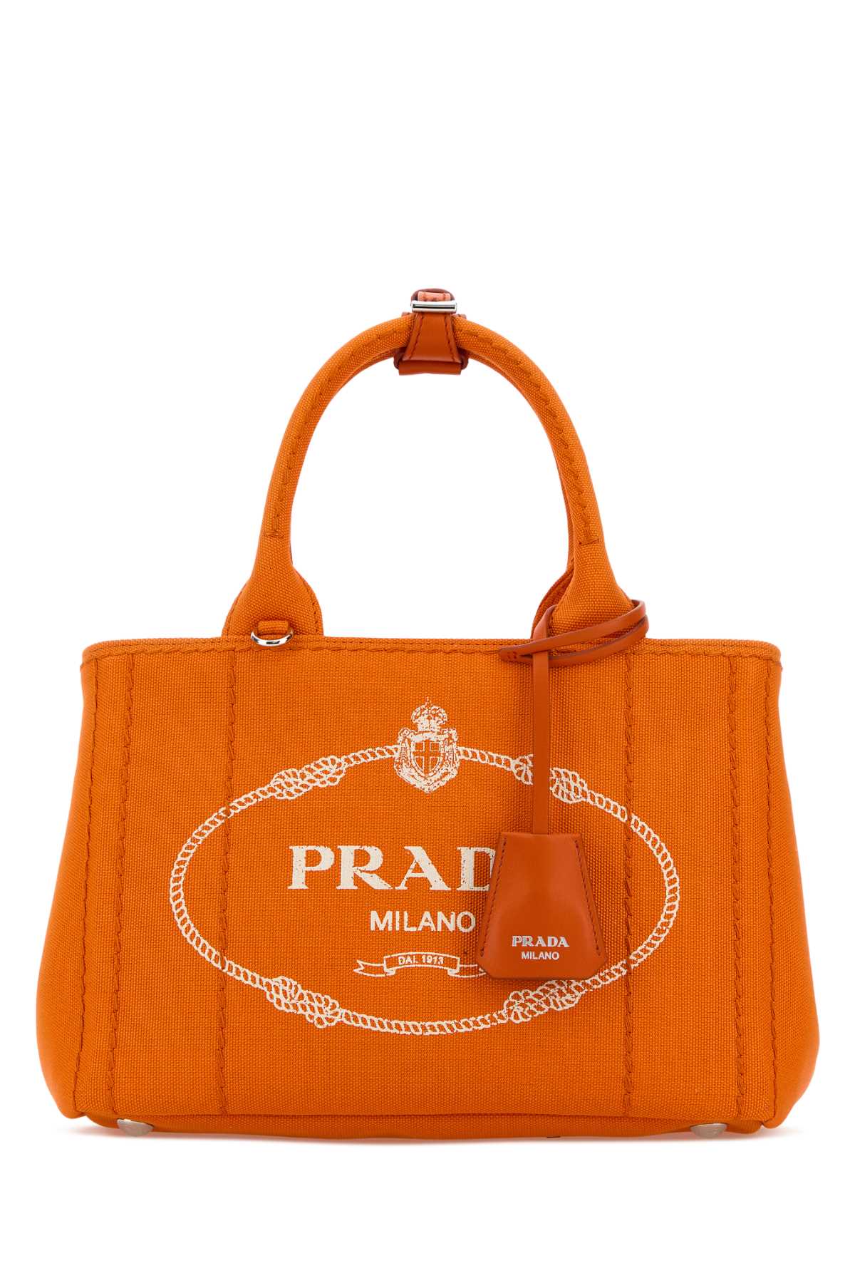 Prada Top Handle Bag — Orange