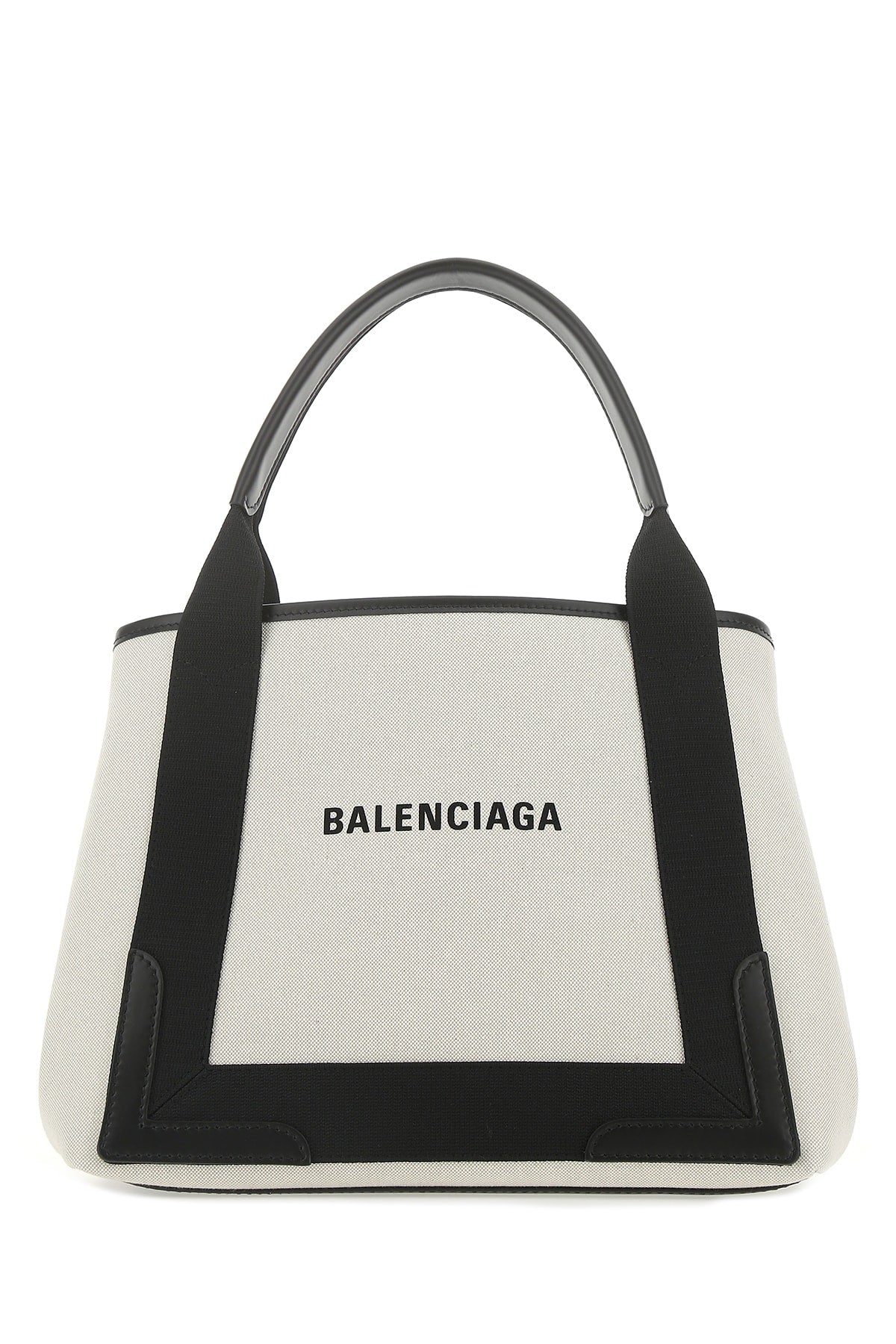 Balenciaga Canvas Colorblock Shoulder Bag — Beige T Cotton
