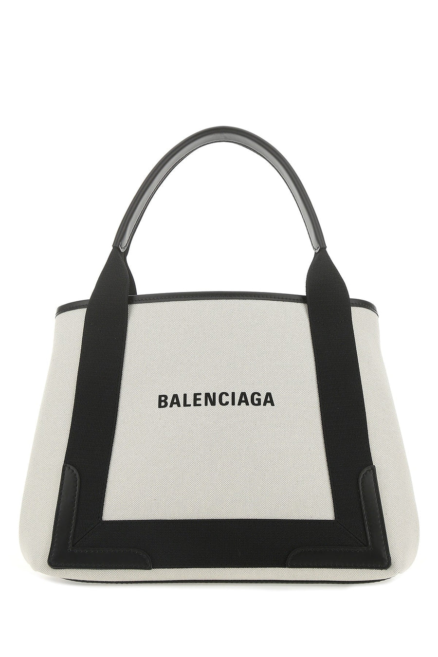 Balenciaga Canvas Colorblock Shoulder Bag — Beige T Cotton