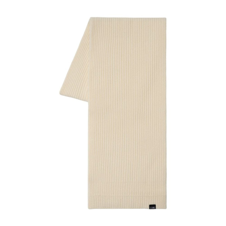 Mm6 Maison Margiela Ribbed Wool Scarf — White Scarfs