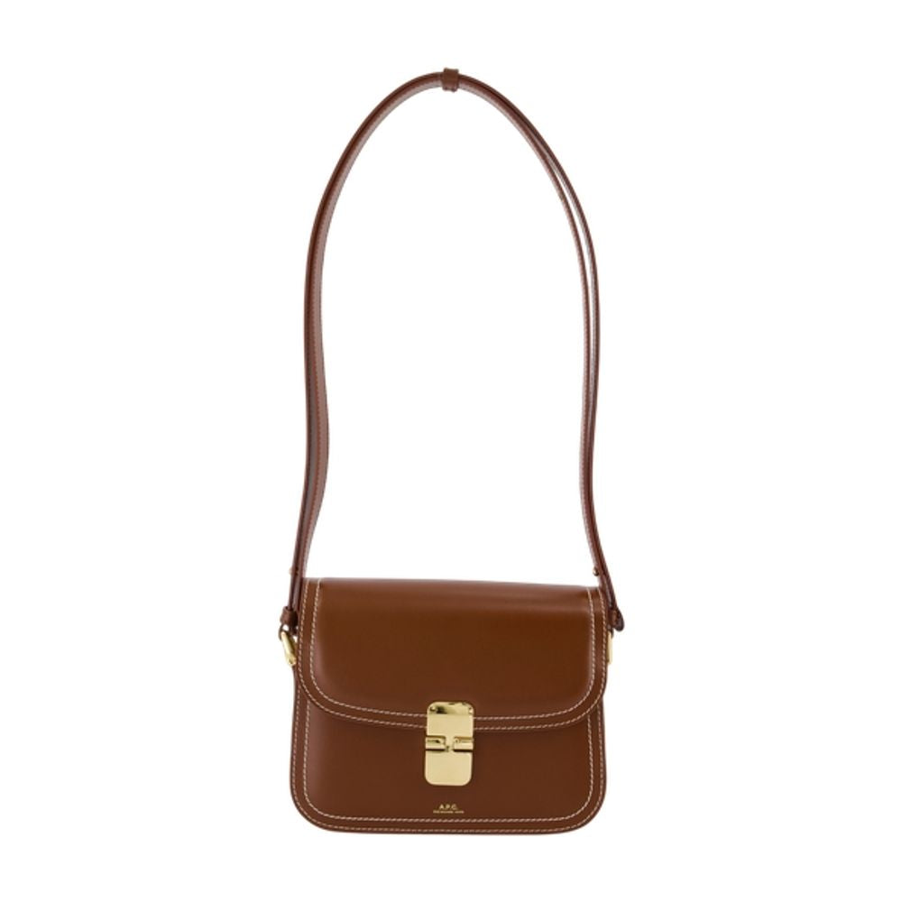 A.p.c. Grace Crossbody Bag — Brown Cowhide