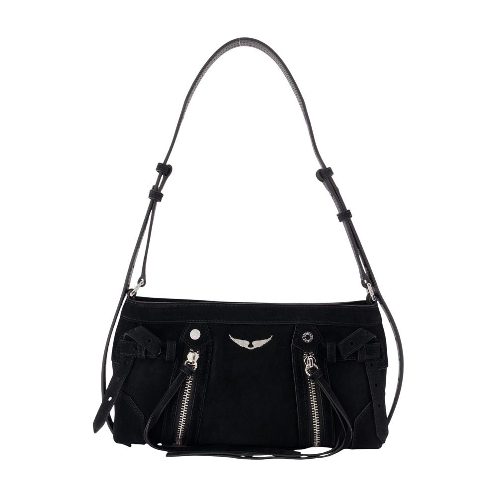 Zadig & Voltaire Shoulder Bag — Black Calfskin