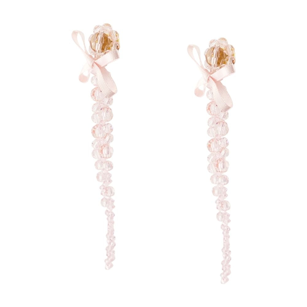 Simone Rocha Bow Drip Earrings — Pink Others