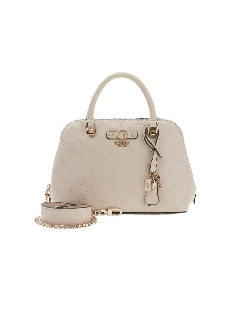 Guess Top Handle Bag — Beige Polyurethane
