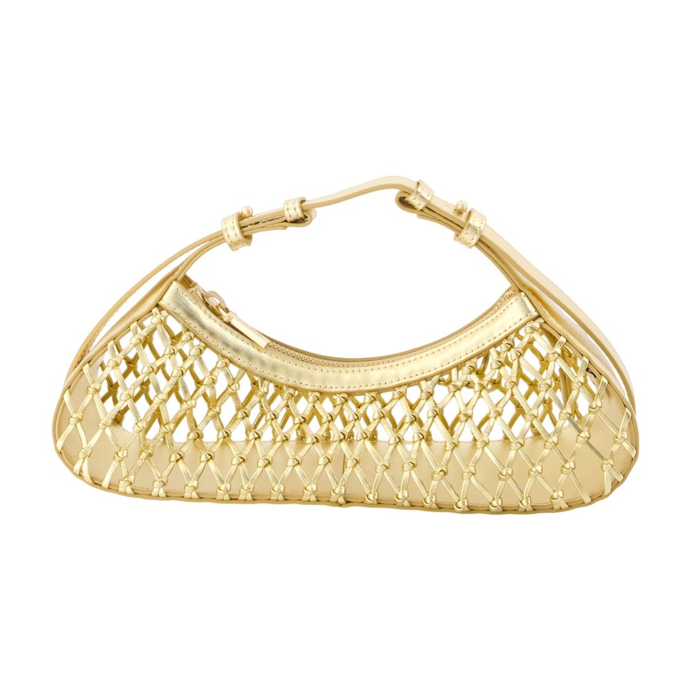 Cult Gaia Shala Shoulder Bag — Gold Cowhide