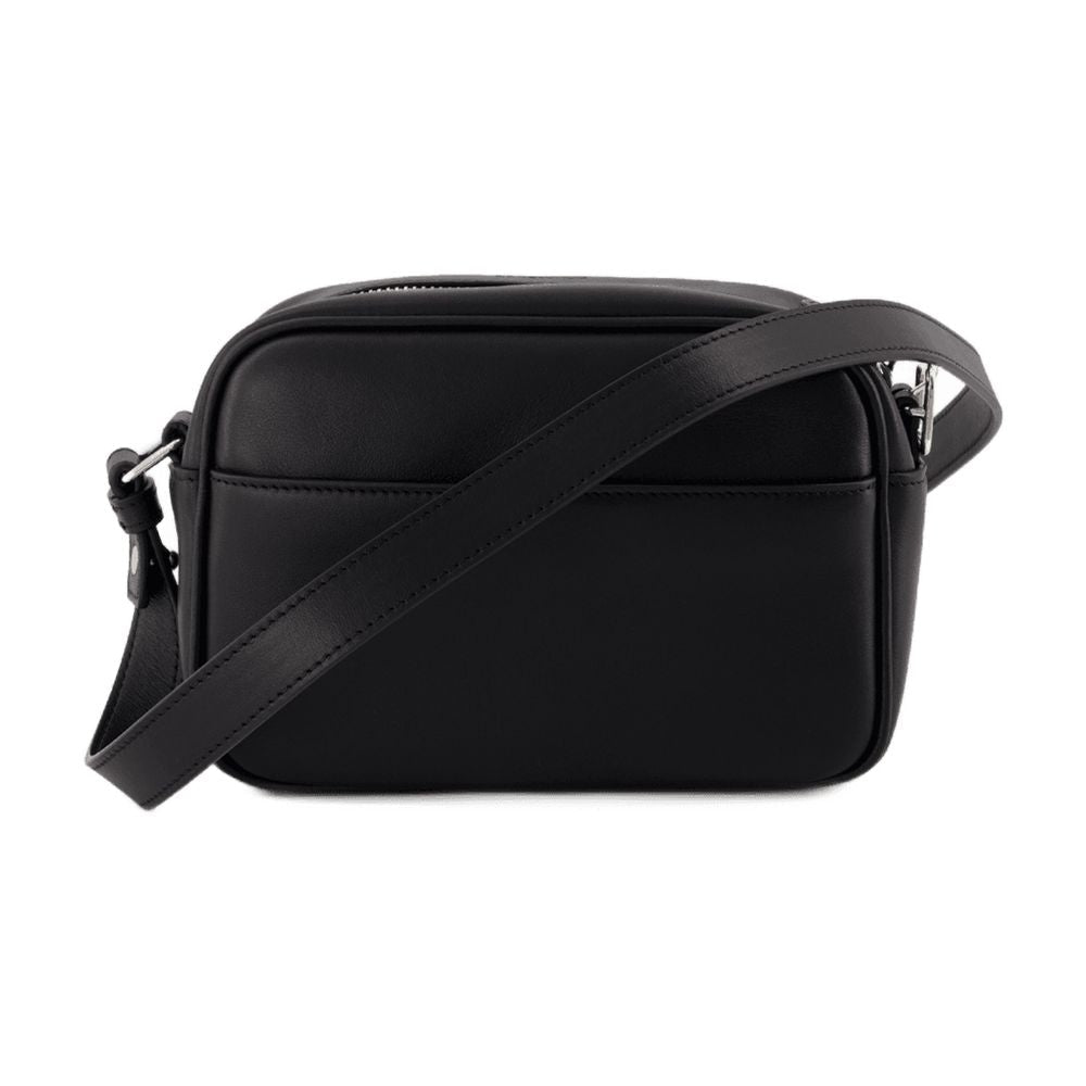 Courrèges Crossbody Bag — Black Calfskin
