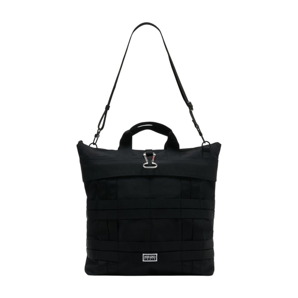 Kenzo Quilted Nylon Tote Bag — Black