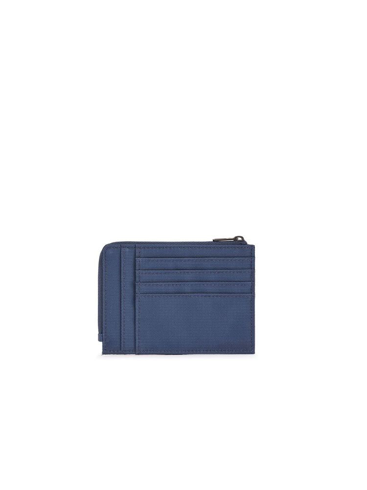 Piquadro Woody Wallet — Blue Recycled Polyester