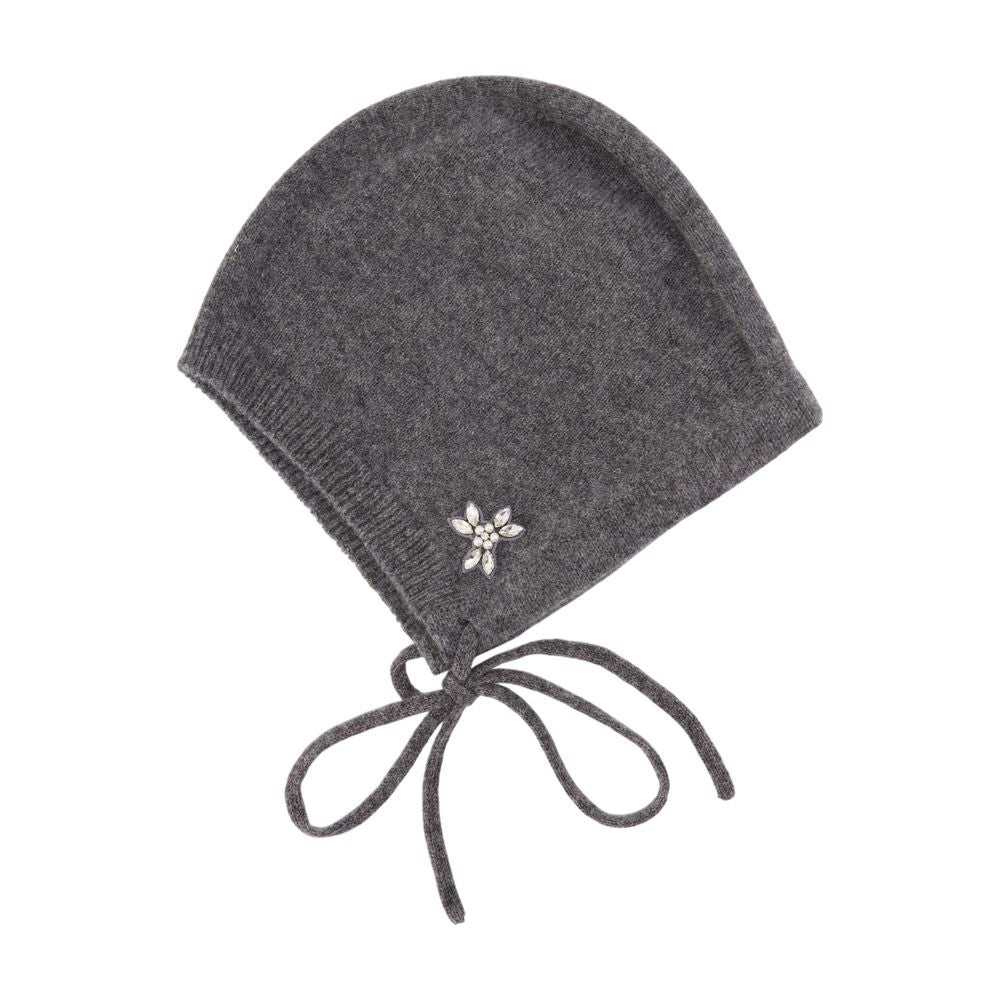 Simone Rocha Embellished Cashmere Beanie — Gray Beanies
