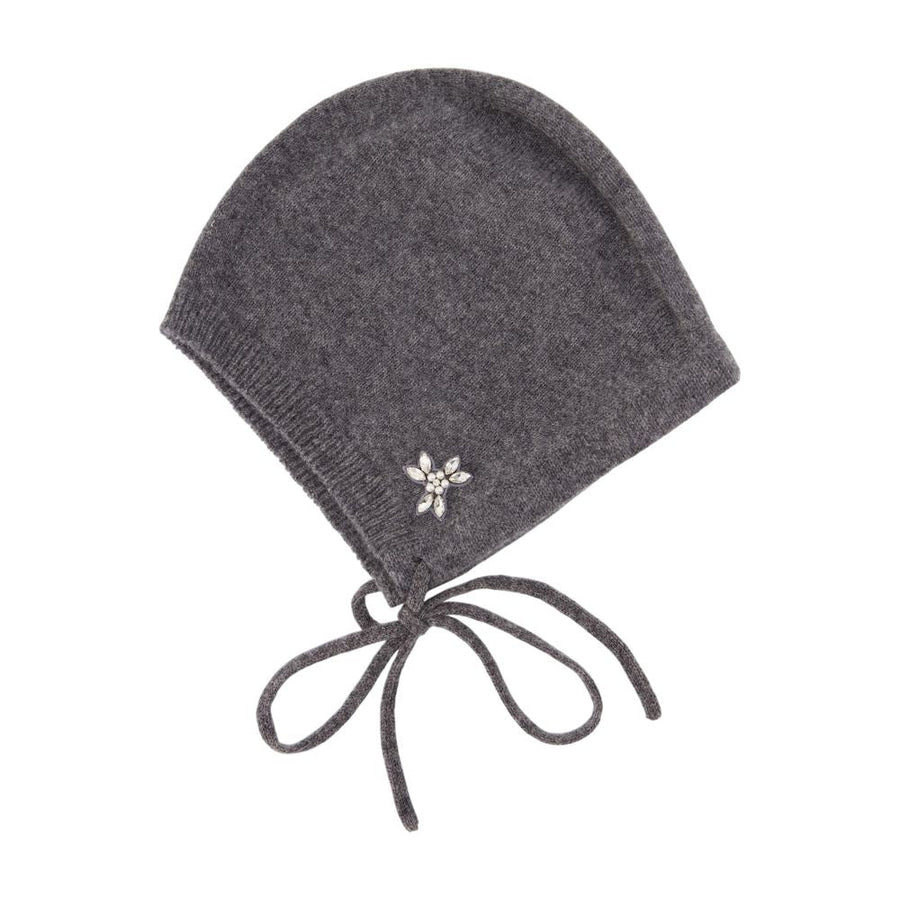 Simone Rocha Embellished Cashmere Beanie — Gray Beanies