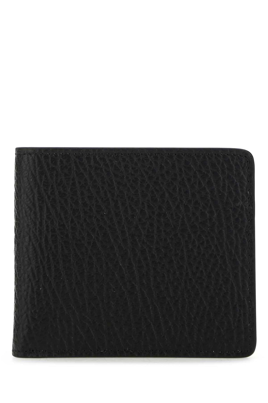 Maison Margiela Textured Leather Wallet — Black Exterior: Bovine