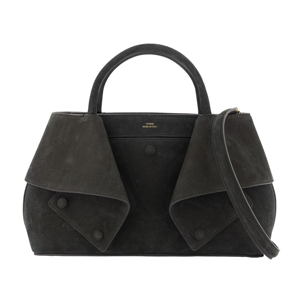 Toteme Mercer Shoulder Bag — Black Calfskin
