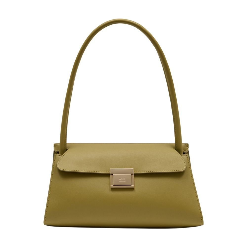 Ami Paris Calfskin Shoulder Bag — Green