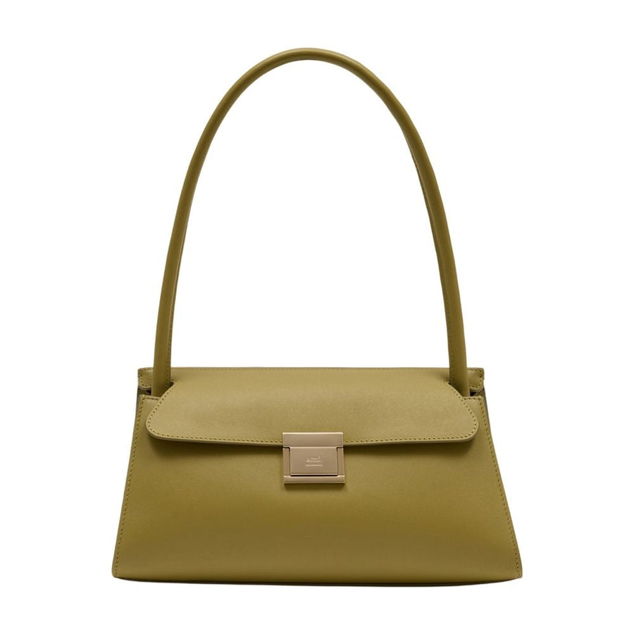 Ami Paris Calfskin Shoulder Bag — Green