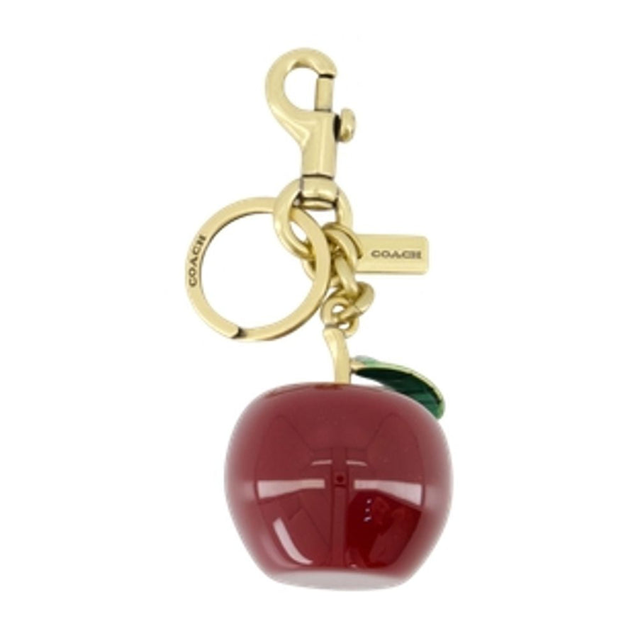 Coach Apple-Shaped Resin Key Case — Red Keychains