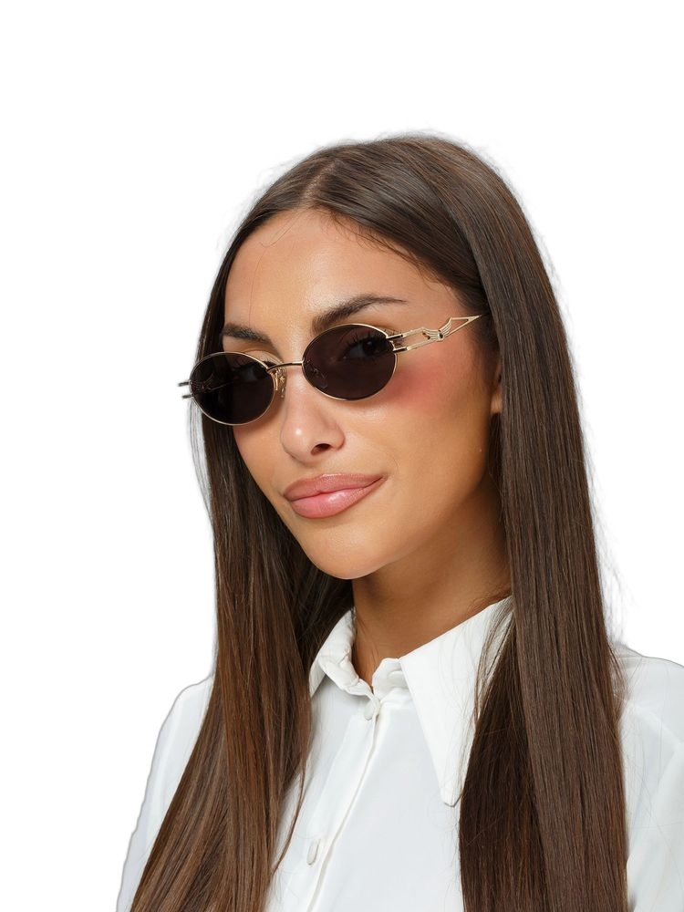 Zadig & Voltaire Szv464s Sunglasses — Rose Gold Metal
