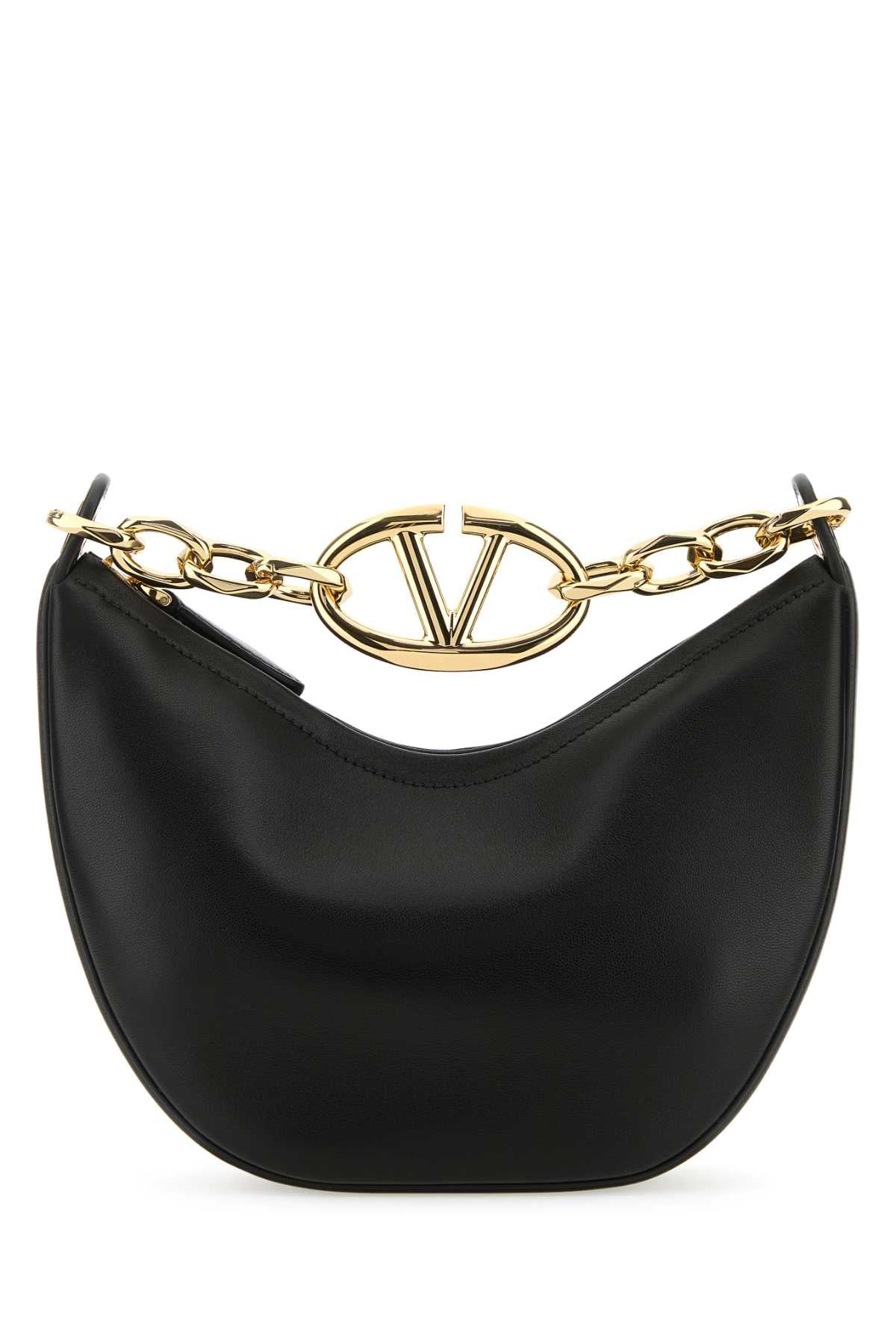 Valentino Garavani Vlogo Chain-Strap Shoulder Bag — Black