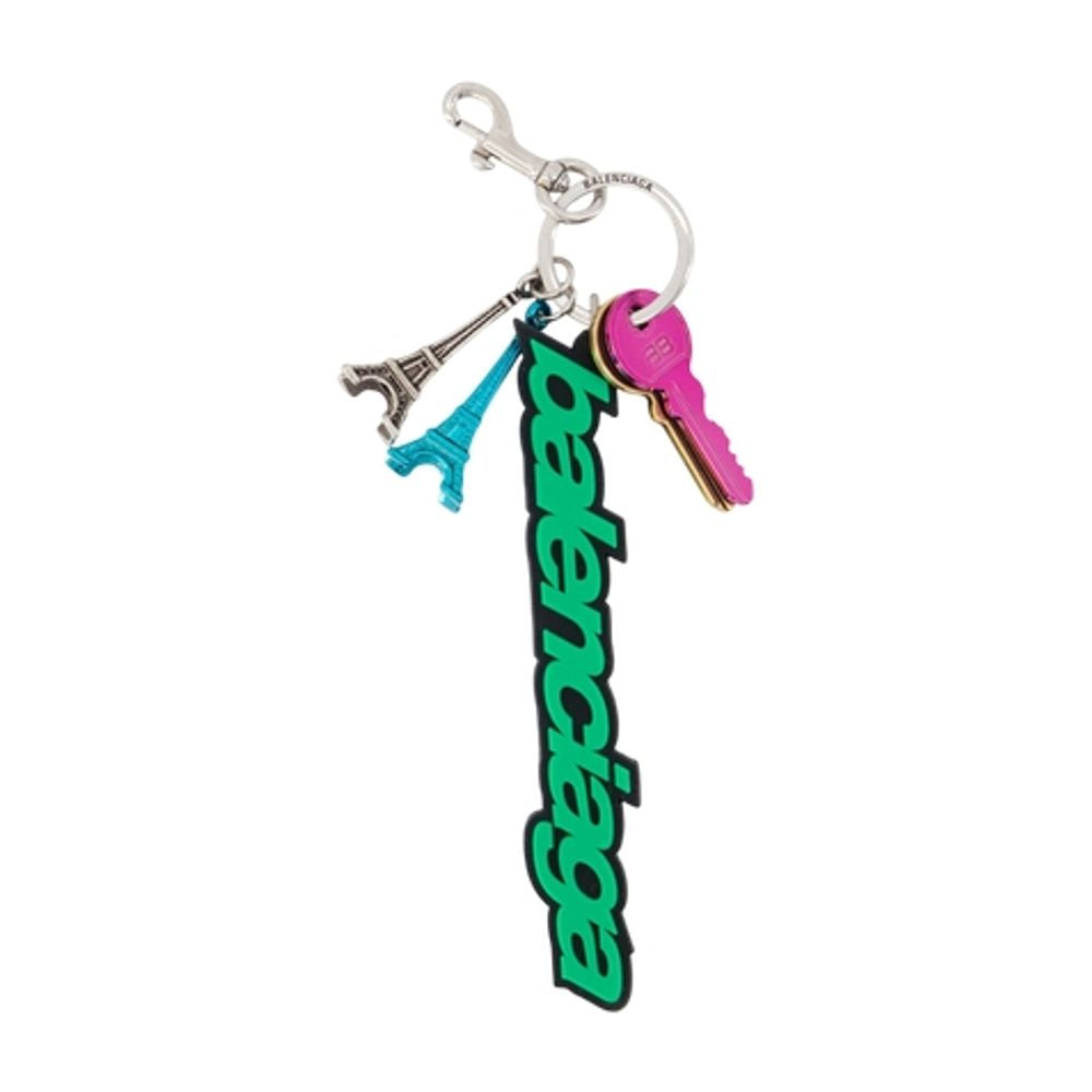 Balenciaga Biker B.logo Acrylic Keychain — Green Belt Buckles