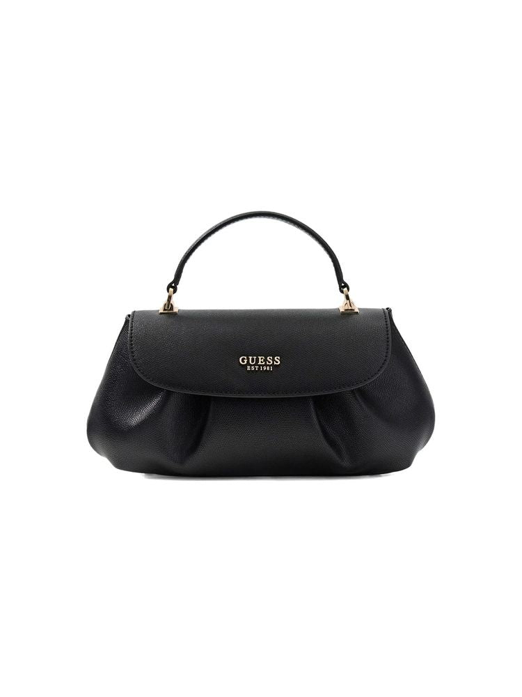 Guess Top Handle Bag — Black Polyurethane