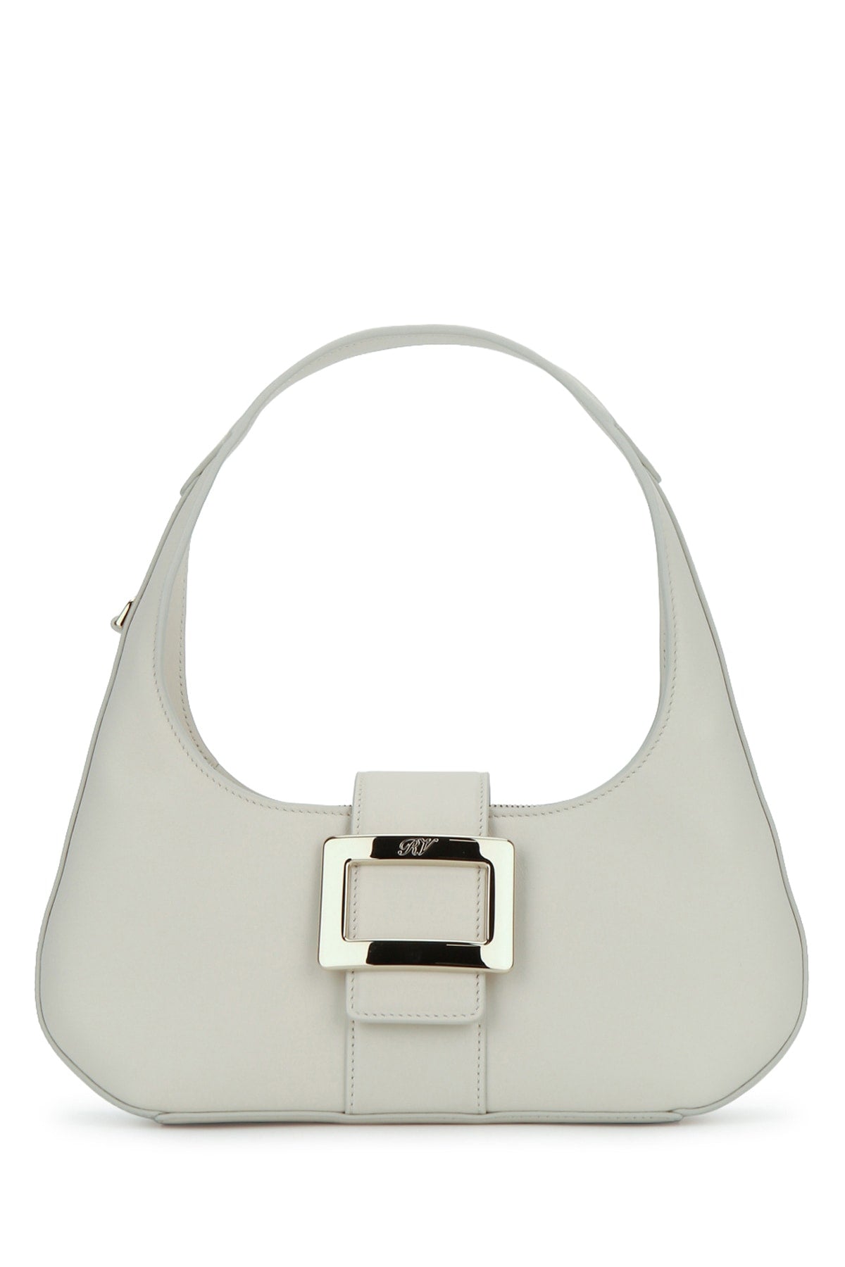 Roger Vivier Shoulder Bag — White Leather