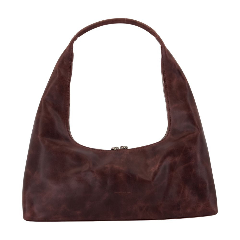 Marge Sherwood Suede Hobo Bag — Brown Leather