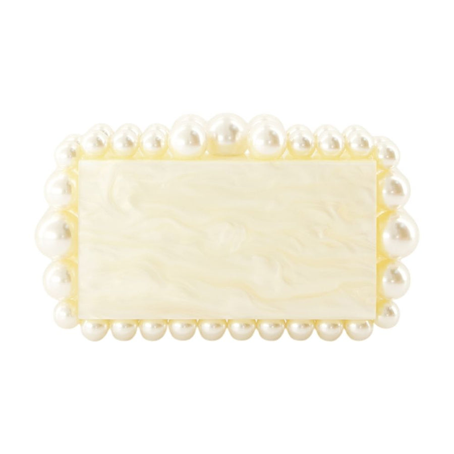 Cult Gaia Eos Clutch — White Acrylic