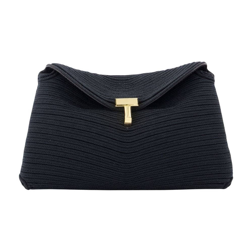 Toteme Clutch — Black Canvas