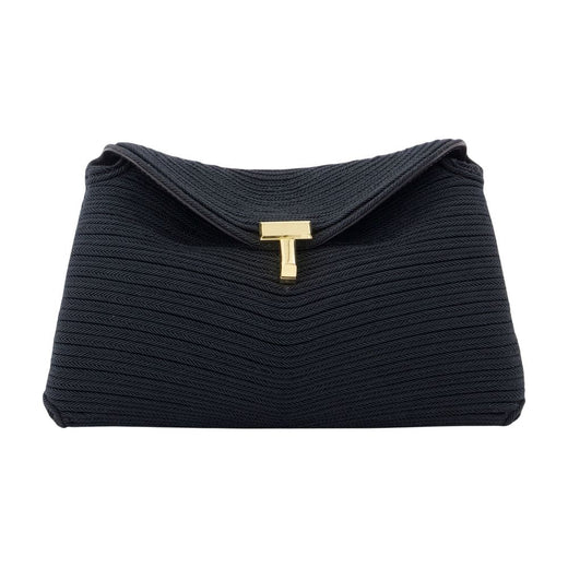 Toteme Clutch — Black Canvas