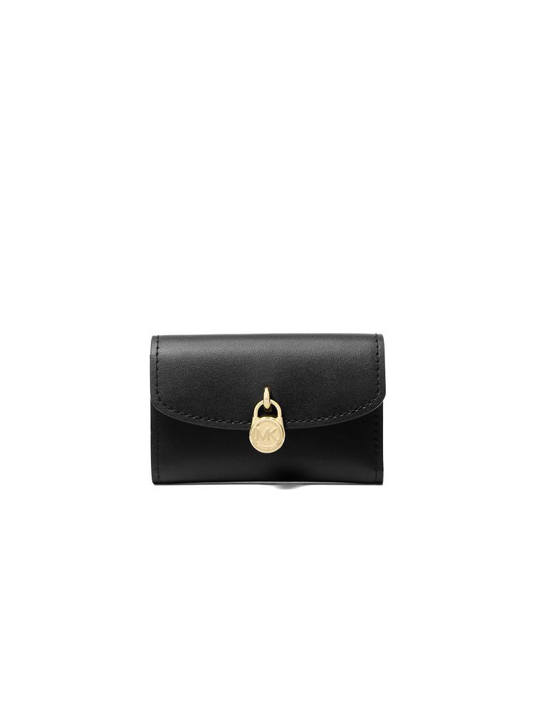 Michael Kors Lyra Wallet — Black Leather
