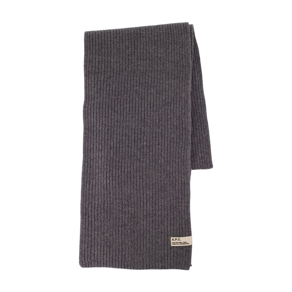 A.p.c. Sasha Scarf — Gray Wool Scarfs